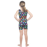 Unitard, Biketard for Gymnastics and Tumbling. Playsuit, Onesie, Alien Print Uni