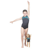 Turquoise Pebble Leotard and Matching Doll Outfit