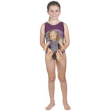 Luxury Lycra Purple Outbreak Leotard and Matching 18 Inch Doll Outfit