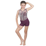 Luxury Lycra Safari Leotard and Matching Stretch Shorts