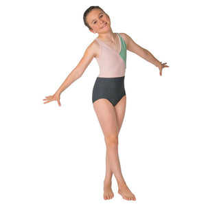 Leotard Gymnastics, Dance Leotard, tri-color.