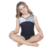 Black Lycra and Pink Gardenia Leotard