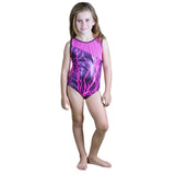 Mesh Metallic Girls Gymnastics Leotard