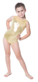 Two-Tone Gold Metallic Leotard