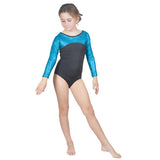 Long Sleeve Turquoise Pebble Leotard