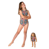 Hippy Girls Leotard w. Matching Doll Outfit