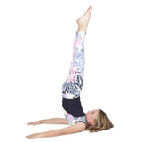 Gardenia Print Lycra Leggings and Leotard