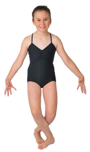 Classic Black Ballet Leotard and White Butterfly Dance Skirt