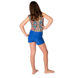 Hippy Girls Leotard w. Royal Shorts