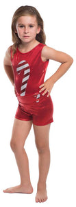 Candy Cane Metallic Leotard and Short