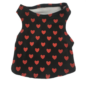 Small Breed Dog Tank-Hearts