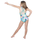 Neon Garden One Piece Bathing Suit