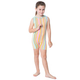 Sherbet Stripe Print Unitard