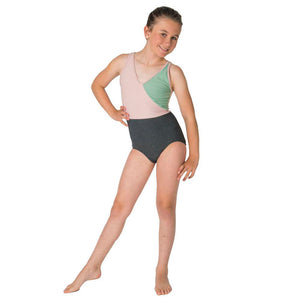 Tri Color Luxury Lycra Girls Leotard