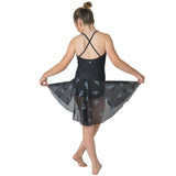 Classic Black Ballet Leotard and Forget Me Not Dance Skirt