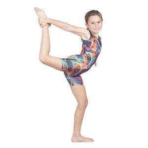 Rave Party Print Unitard