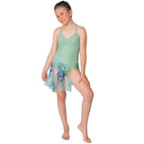 Classic Seafoam Ballet Leotard and Hawaiian Dance Skirt