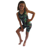 Whisper Print 6 Strap Back Unitard