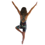 Whisper Print 6 Strap Back Unitard